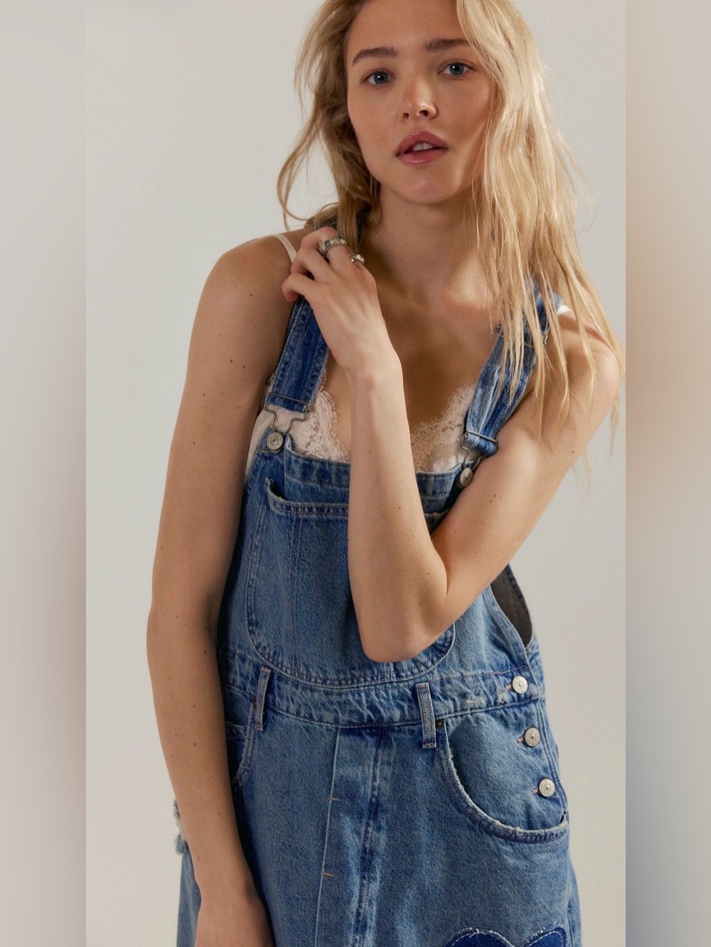 Free People We The Free Key To My Heart Patched Skirtalls. NWT. Labour of love - Picture 4 of 5